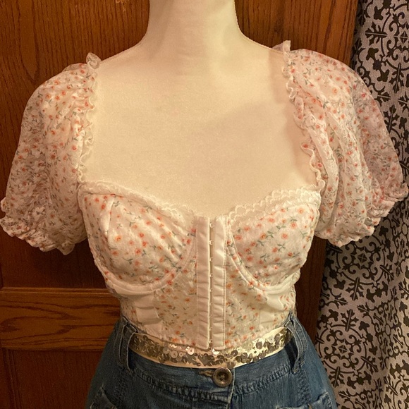 Women’s Floral Bustier Top - Picture 2 of 7